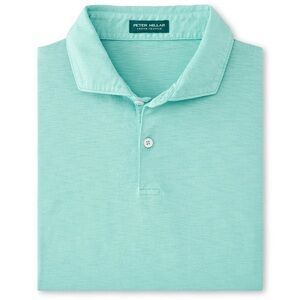 Peter Millar Night Sky Journeyman Polo MS23XK70 Turquoise Teal Crown Crafted